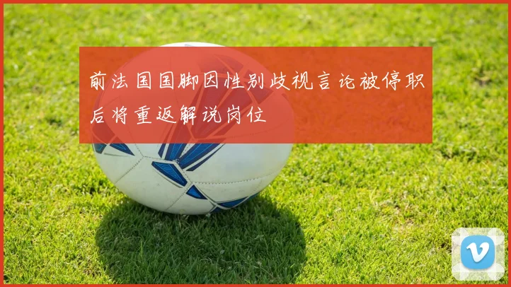 前法国国脚因性别歧视言论被停职后将重返解说岗位