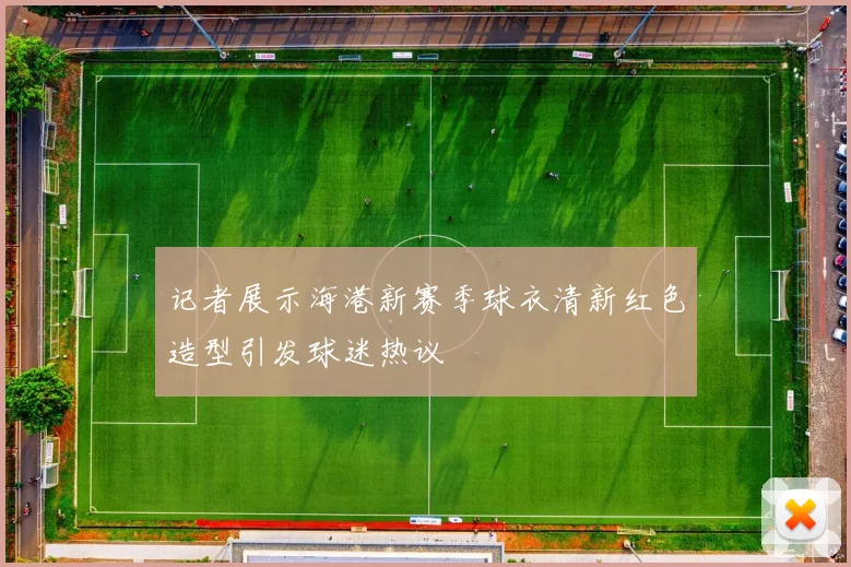 记者展示海港新赛季球衣清新红色造型引发球迷热议